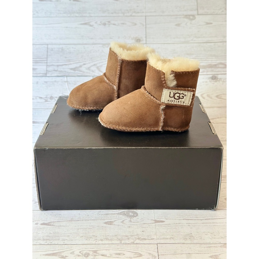 UGG Erin Bootie Kids Baby Small Chestnut Sheepskin 5202 Cozy Granolagirl